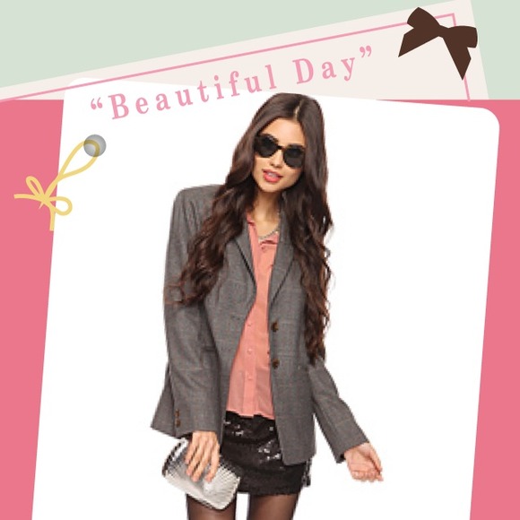 Forever 21 Plaid Blazer