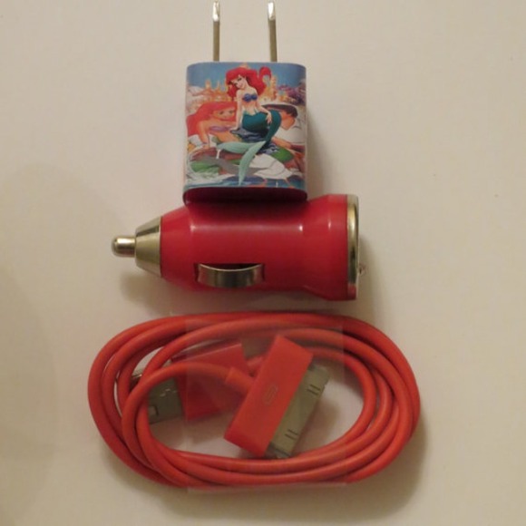 Phone charger the little mermaid "Ariel" set