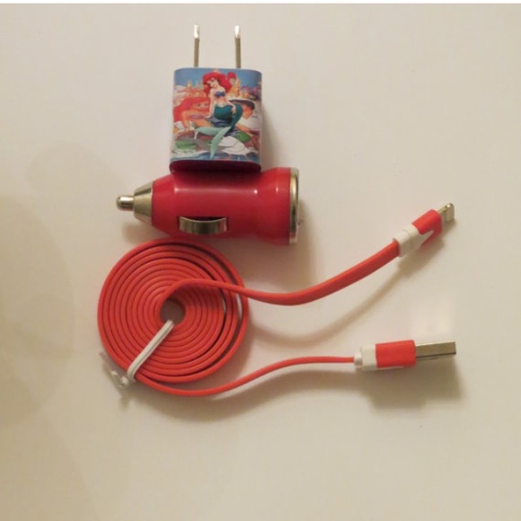 iPhone 5 charger the little mermaid set