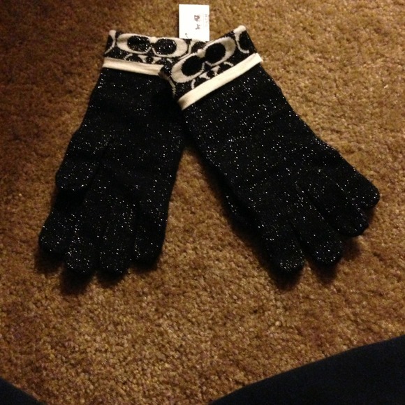 AUTHENTIC Coach Black/Sparkle Gloves