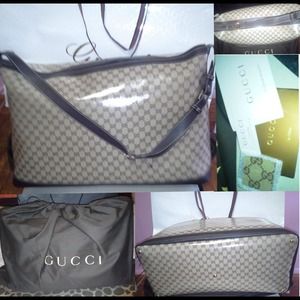 Gucci Crystal Luggage Weekender Carry On Authentic