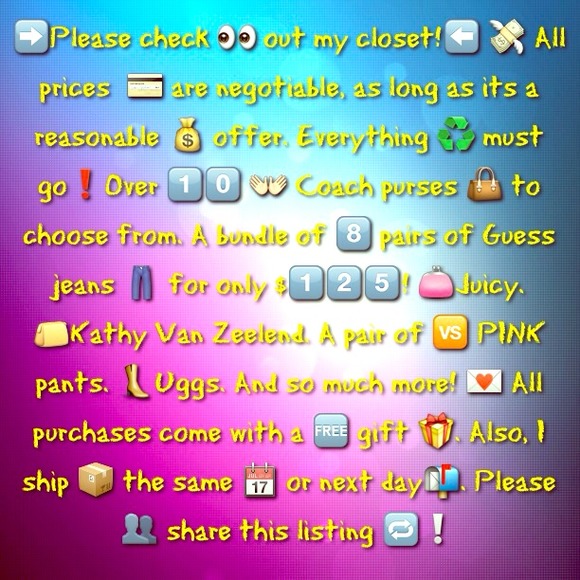 Everything must go! Please share!