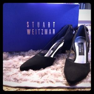 SALE!  Black jeweled heels. Never worn.