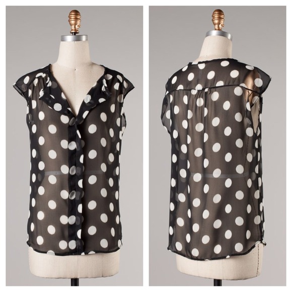 ***SOLD***Polka dot blouse - Picture 1 of 1