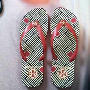 SOLD!!! Authentic Tory Burch Flip flops size 9
