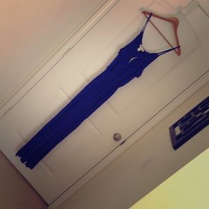 Royal blue maxi dress. Arden B