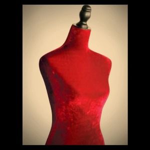 Red Velvet Dress Form