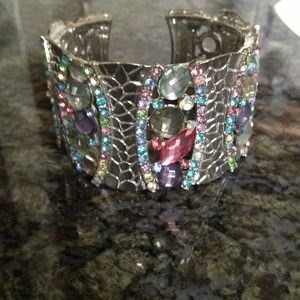 Silver cuff bracelet