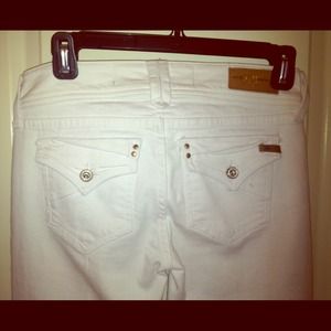 Divine Rights of Demin, white low rise flare 25!