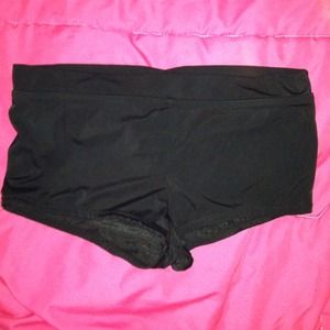 Black swim suit shorts