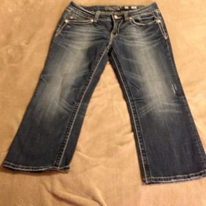 RESERVED!!!!  Almost new Miss Me Capri Pants