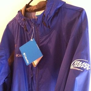 Columbia rain jacket with BUD LIGHT logo
