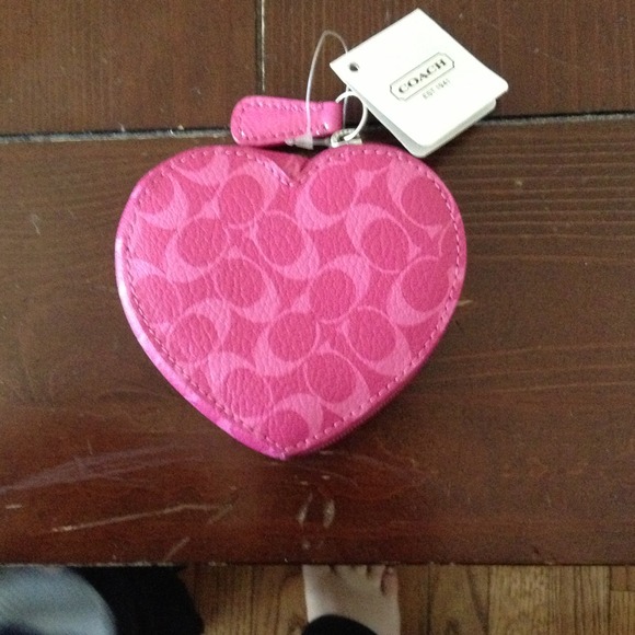 Pink Coach coin purse