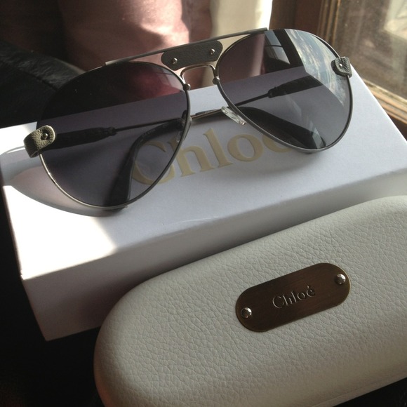 Chloe aviator gray sunglasses decided not to sell - Picture 2 of 4