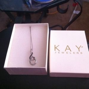 Black and white diamond Kay jewelers necklace