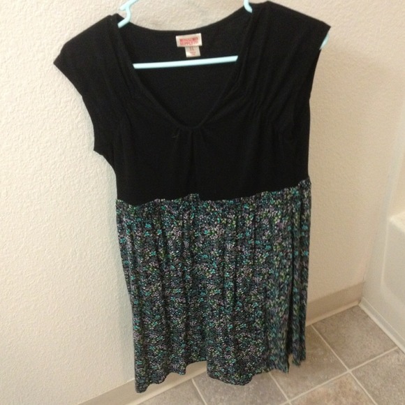 Black and floral summer dress