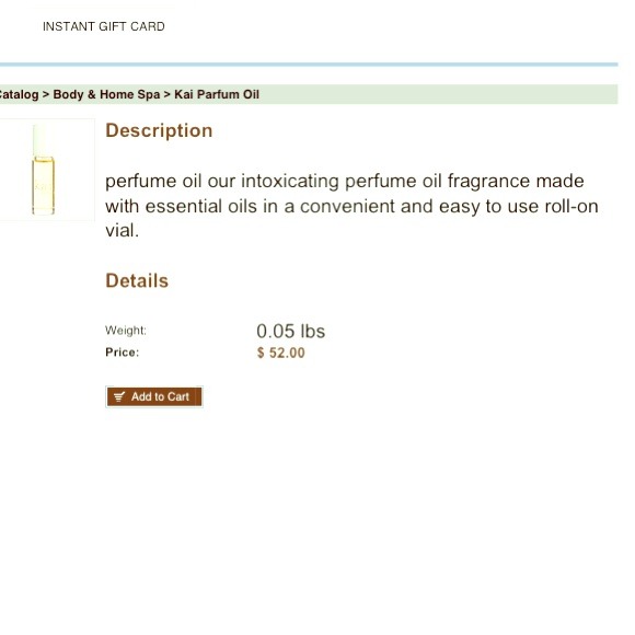 Kai perfume oil 1/8 oz.