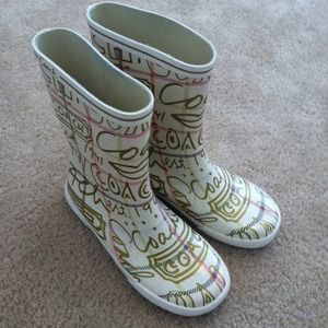 Coach rain boots
