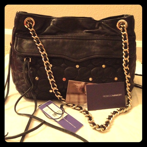 ⛔SOLD⛔ Rebecca Minkoff quilted black swing