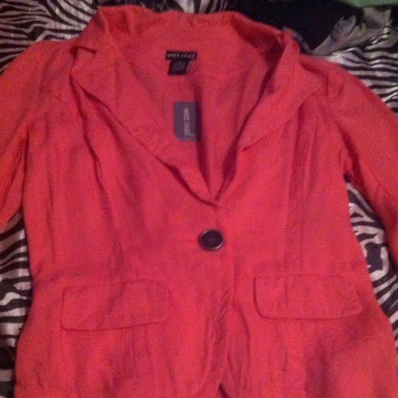 Hot pink blazer!
