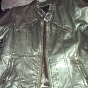 Silver leather jacket