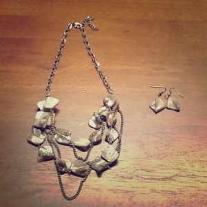 Necklace and earrings