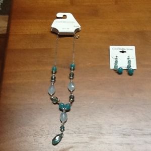 Necklace and earrings