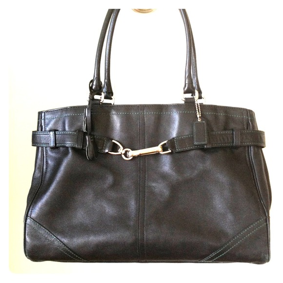COACH **SOLD** classic large leather handbag