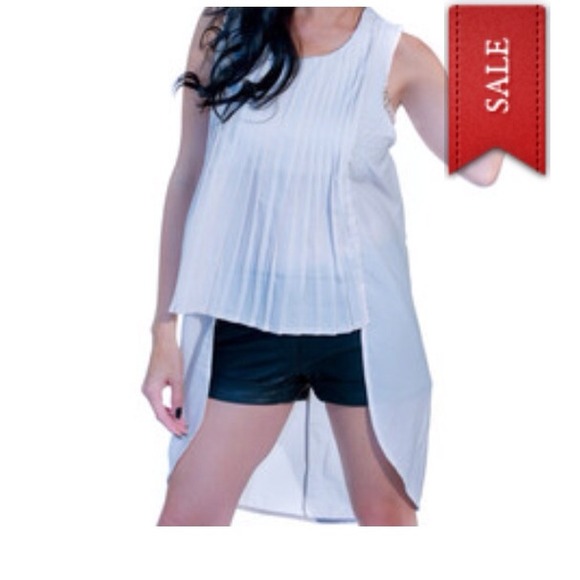 High-Low Sheer Blouse