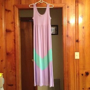 TRADED - Chevron maxi dress