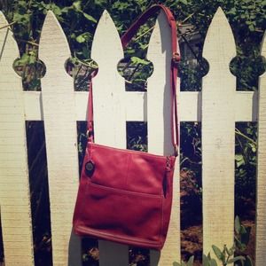 The Sak red crossbody bag