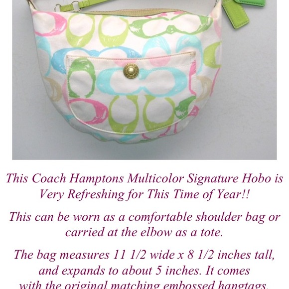 Authentic coach purse! Perfect for summer!