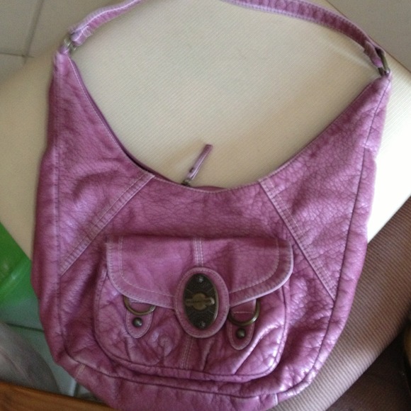 Purple handbag