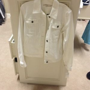 NWT Ralph Lauren White Jean Jacket, shorts & top