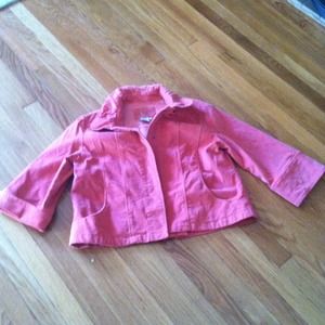 3/4 sleeve soft corduroy jacket.