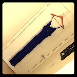 Royal blue maxi dress