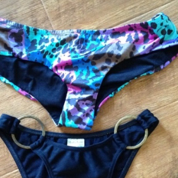 Victoria secret swim bottoms leopard