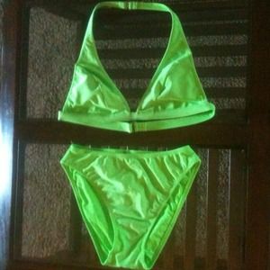Green 2-piece Swim Suit