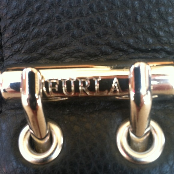 Furla Black Leather Hobo Handbag - Picture 2 of 4