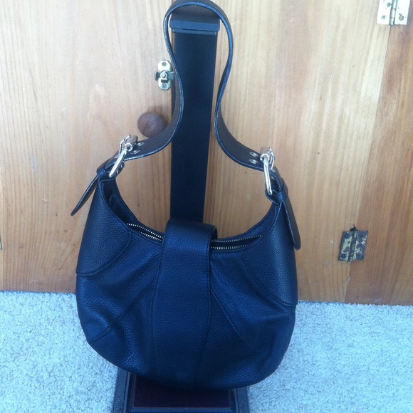 Furla Black Leather Hobo Handbag - Picture 3 of 4