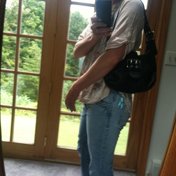 Furla Black Leather Hobo Handbag - Picture 4 of 4