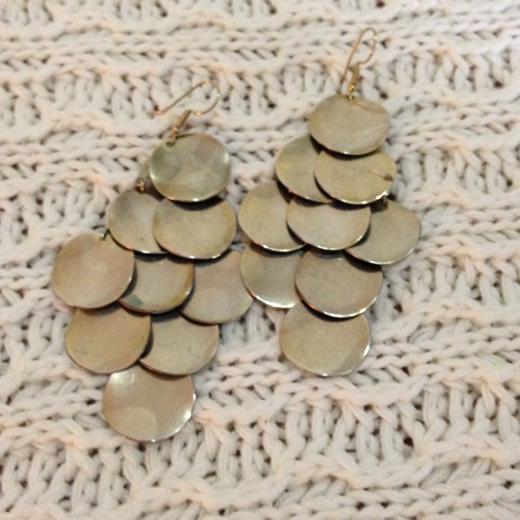 **sold** Bronze Chandelier Earrings