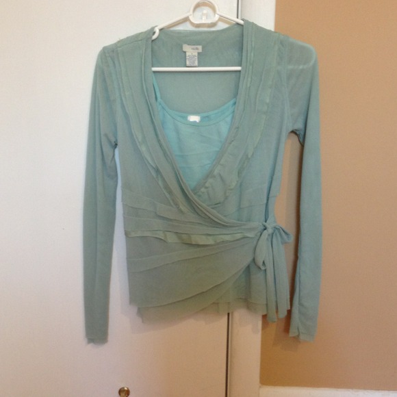 Anthropologie cross tie shirt