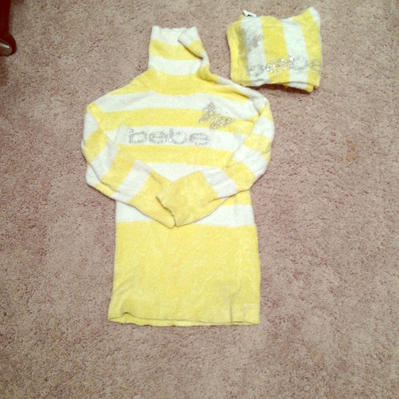 *REDUCED*: BEBE Sweater and Scarf.. Both for 40.00