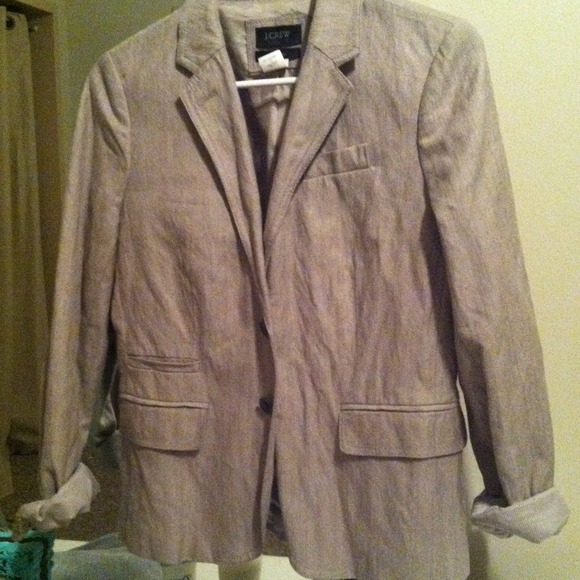 J.Crew Schoolboy Blazer in Light Gray