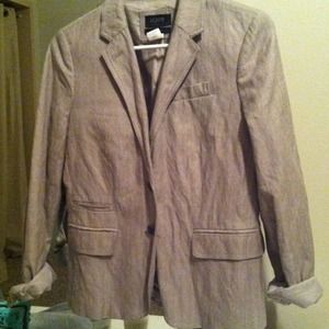 J.Crew Schoolboy Blazer in Light Gray