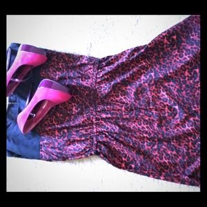 Black Leopard Print Dress and Shoes