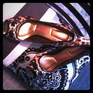 Animal print heels