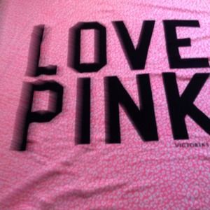 Victoria secret's pink blanket