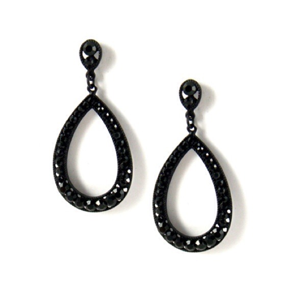 🚫Sold🚫New! Black Rhinestone Earrings * Last Pair
